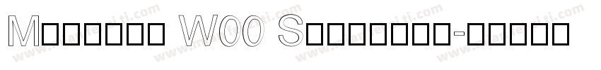 Memento W00 Semibold字体转换